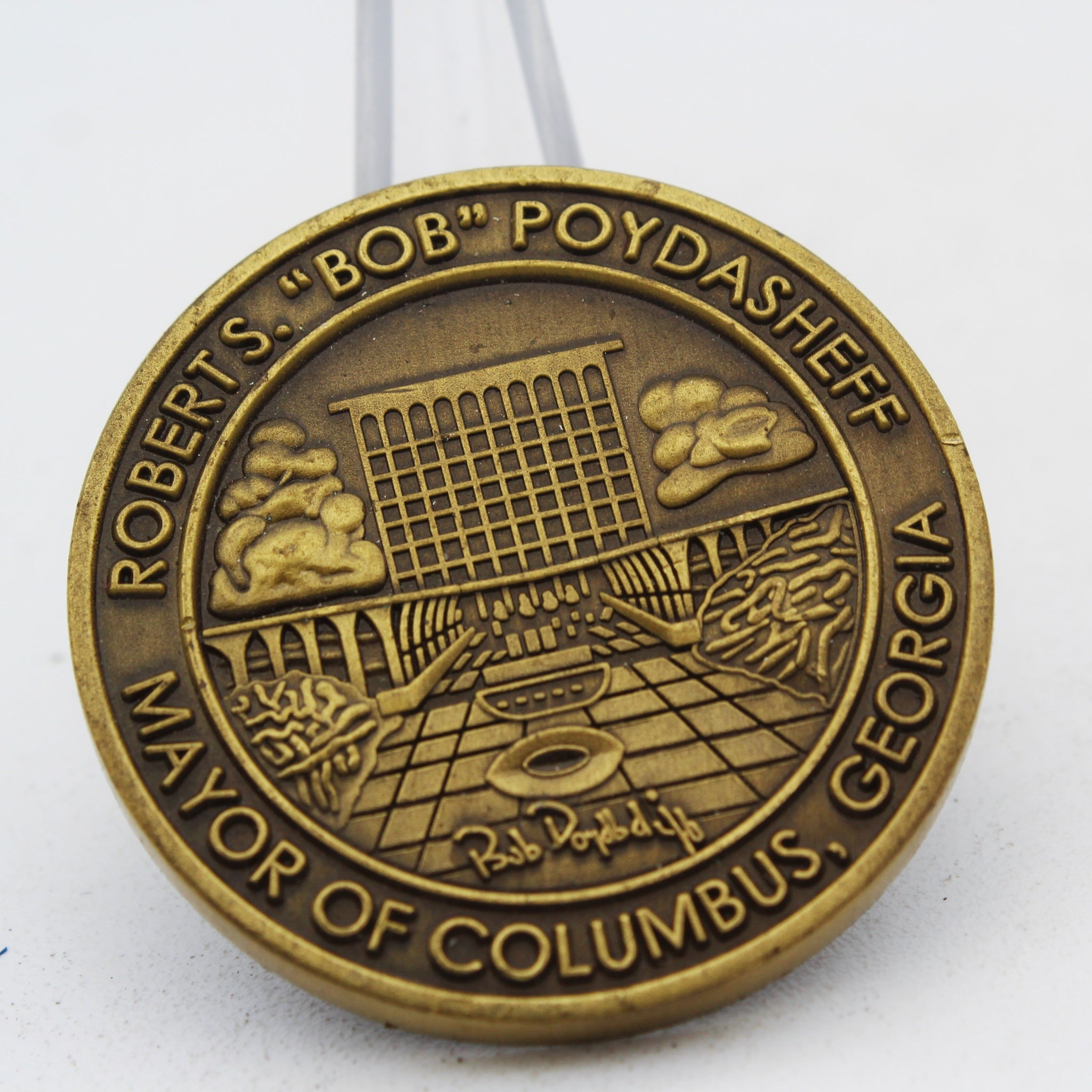 Robert “Bob” Poydasheff Mayor of Columbus Georgia Challenge Coin 1.5 Inch Pre-owned