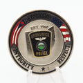 Brunswick Police Ohio Challenge Coin 1.5'' Copper Thin Blue Line Law Enforcement Pre-owned