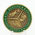 US Army Ranger Ft Benning Camp Merrill Challenge Coin 1.5" Copper Lead The Way Medallion Pre-owned