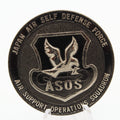 Japan Air Self Defense Force ASOS Challenge Coin 1.75" Copper JASDF Air Support Operations