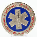 National Registry EMT Challenge Coin 1.75'' Copper EMS Emergency Medical Medallion Pre-Owned