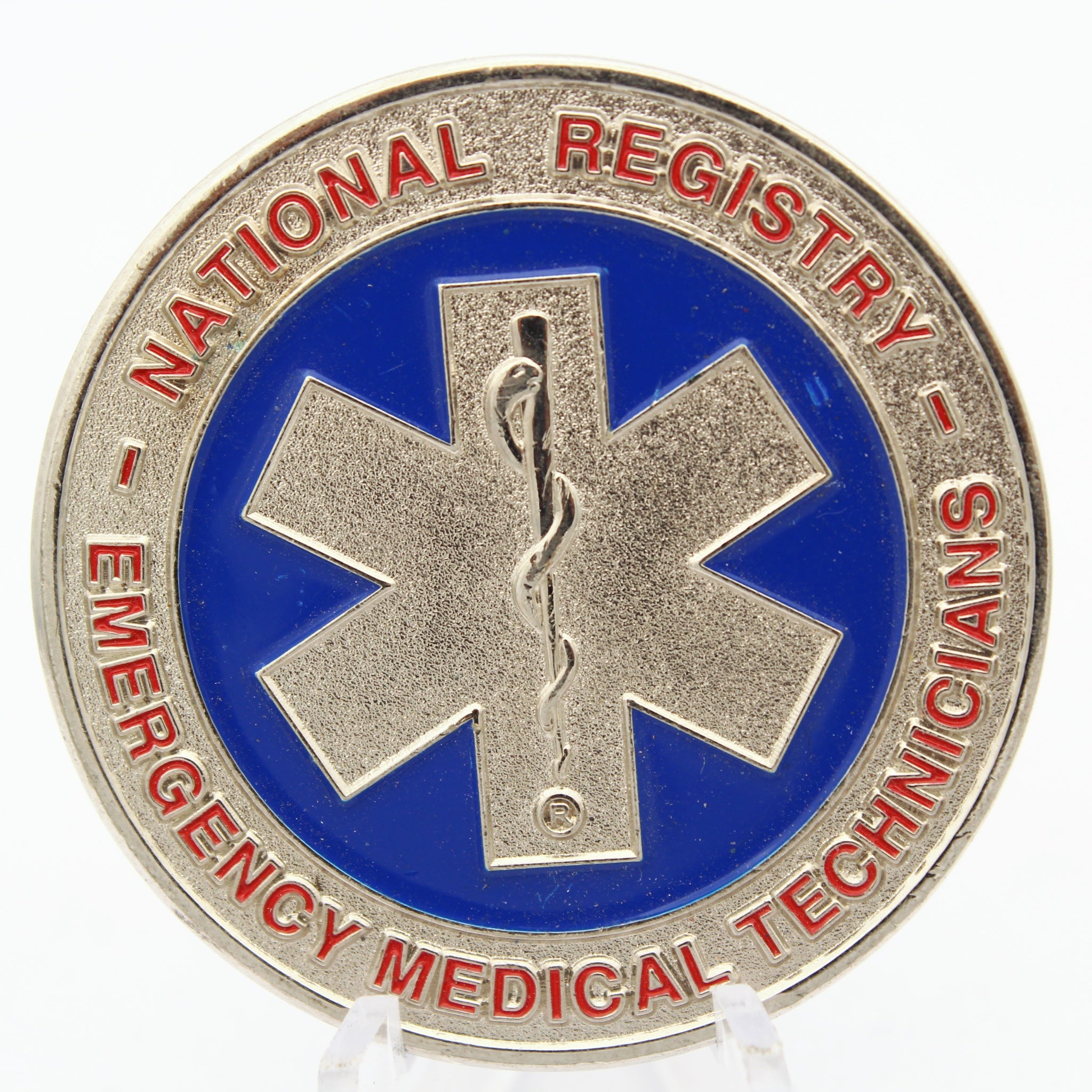 National Registry EMT Challenge Coin 1.75'' Copper EMS Emergency Medical Medallion Pre-Owned