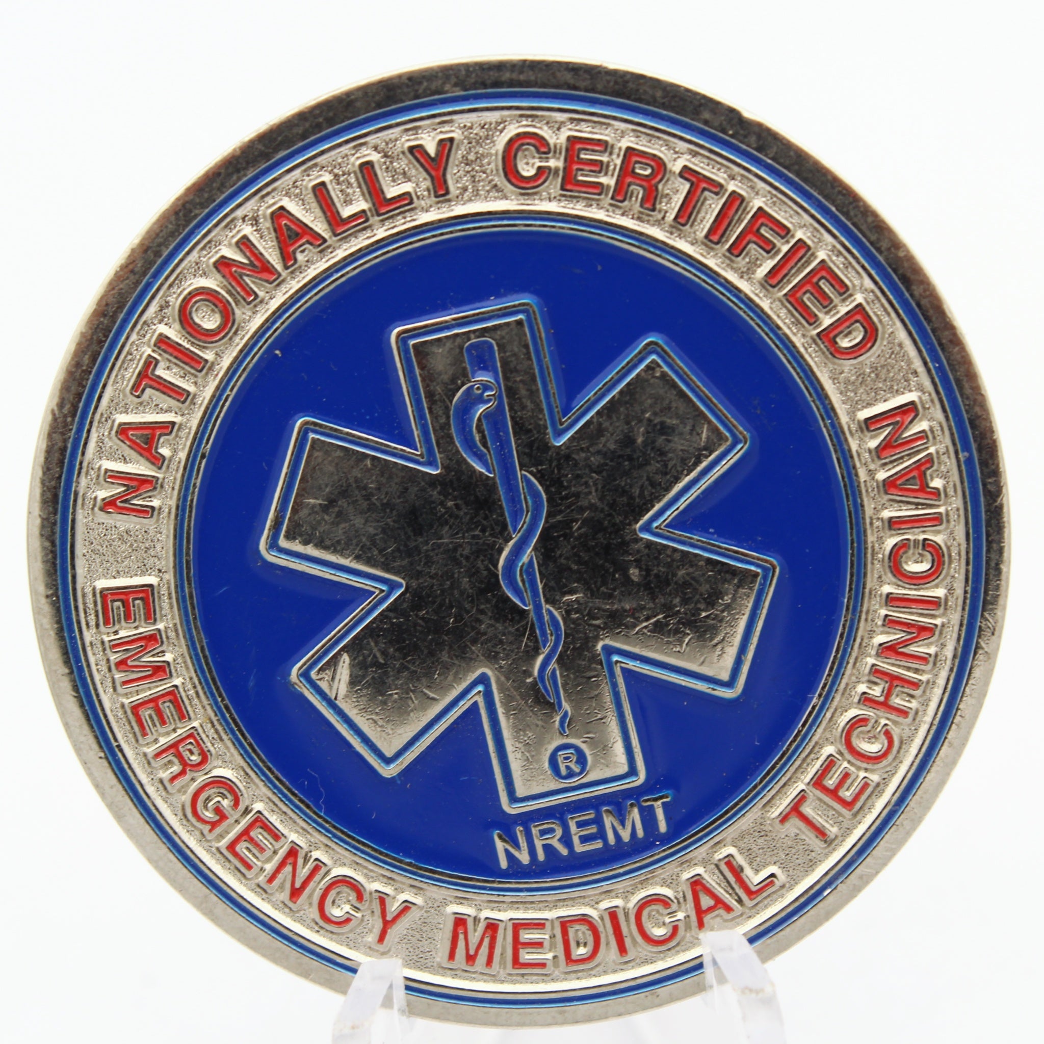 National Registry EMT Challenge Coin 1.75'' Copper EMS Emergency Medical Medallion Pre-Owned