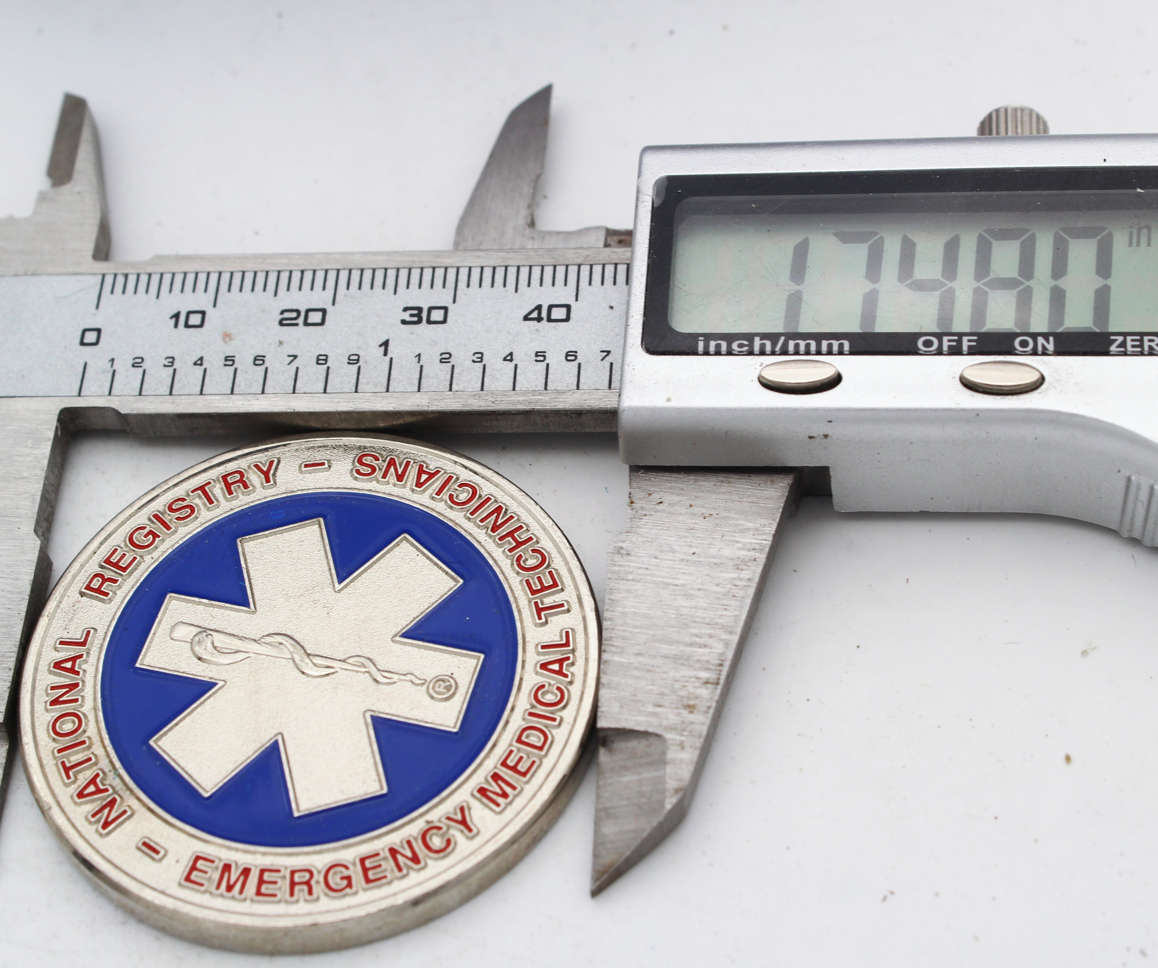National Registry EMT Challenge Coin 1.75'' Copper EMS Emergency Medical Medallion Pre-Owned