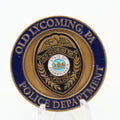 Pennsylvania Police Challenge Coin Old Lycoming Thin Blue Line St Michael 1.5" Copper Pre-owned