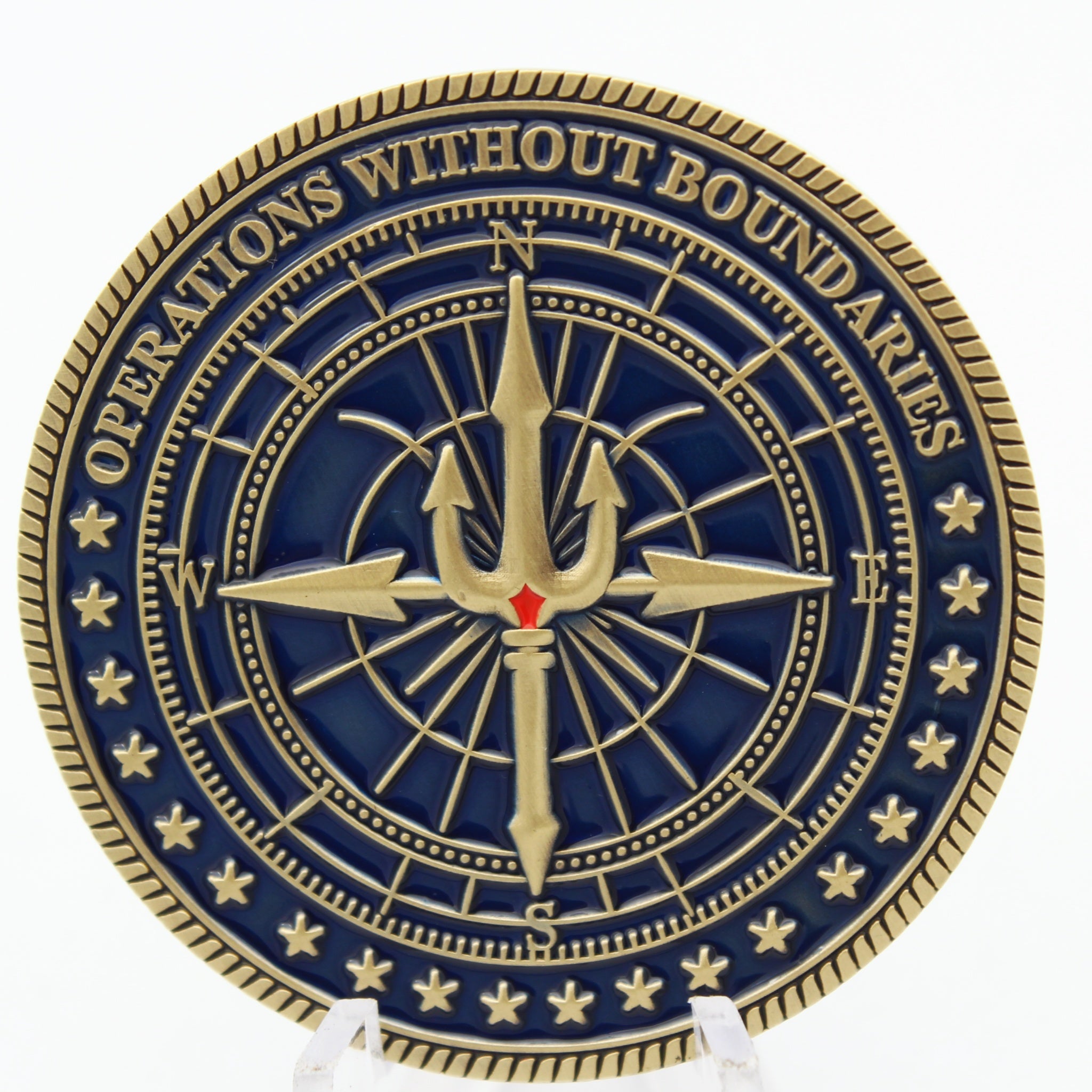 Navy Seal Team Pacific Special Operations Challenge Coin 1.75 Inch Pre-Owned