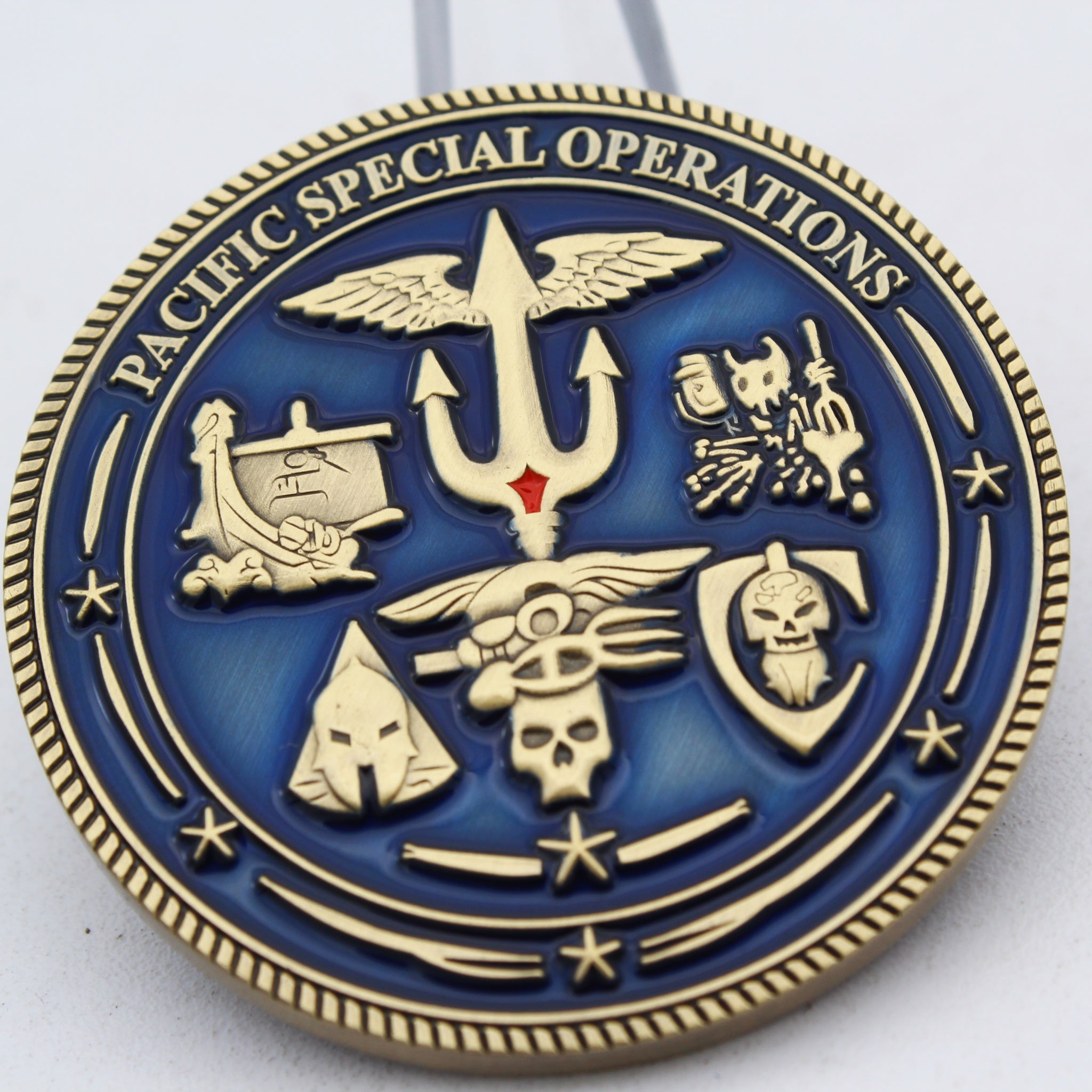 Navy Seal Team Pacific Special Operations Challenge Coin 1.75 Inch Pre-Owned