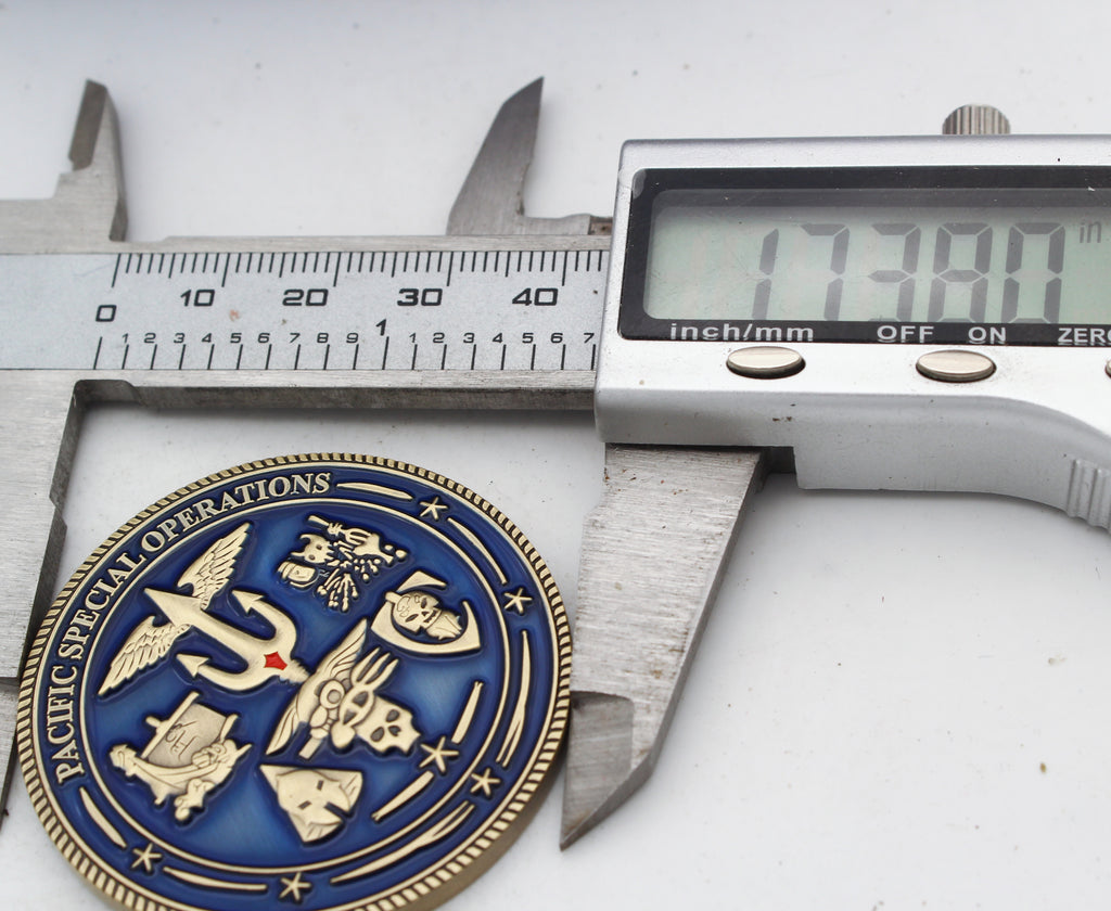 Navy Seal Team Pacific Special Operations Challenge Coin 1.75 Inch Pre-Owned