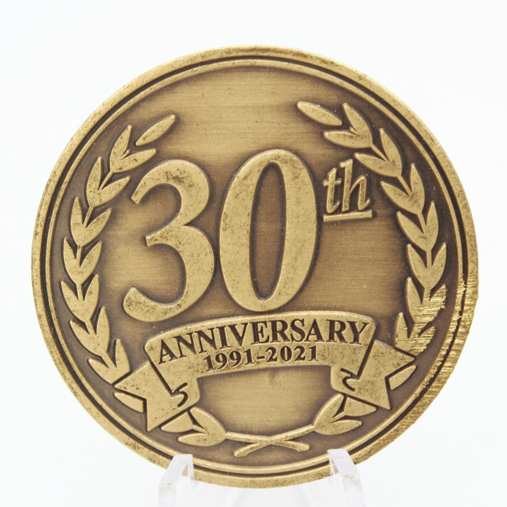 Upper Captiva Fire Rescue 30th Anniversary Challenge Coin 1.75" Pre-Owned