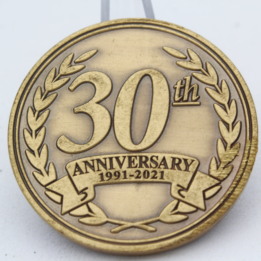 Upper Captiva Fire Rescue 30th Anniversary Challenge Coin 1.75" Pre-Owned