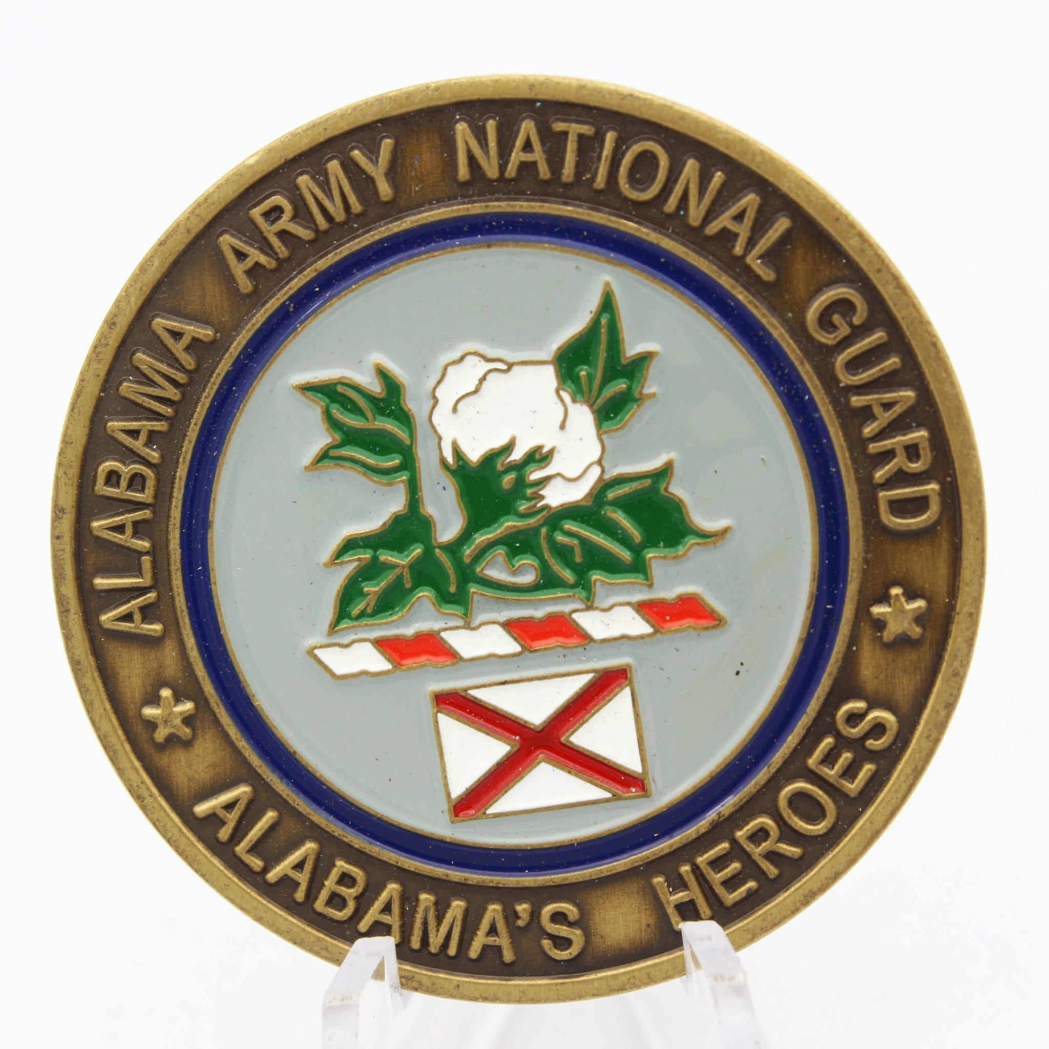 Alabama Army National Guard Assistant Adjutant General Challenge Coin 1.75" Pre-Owned