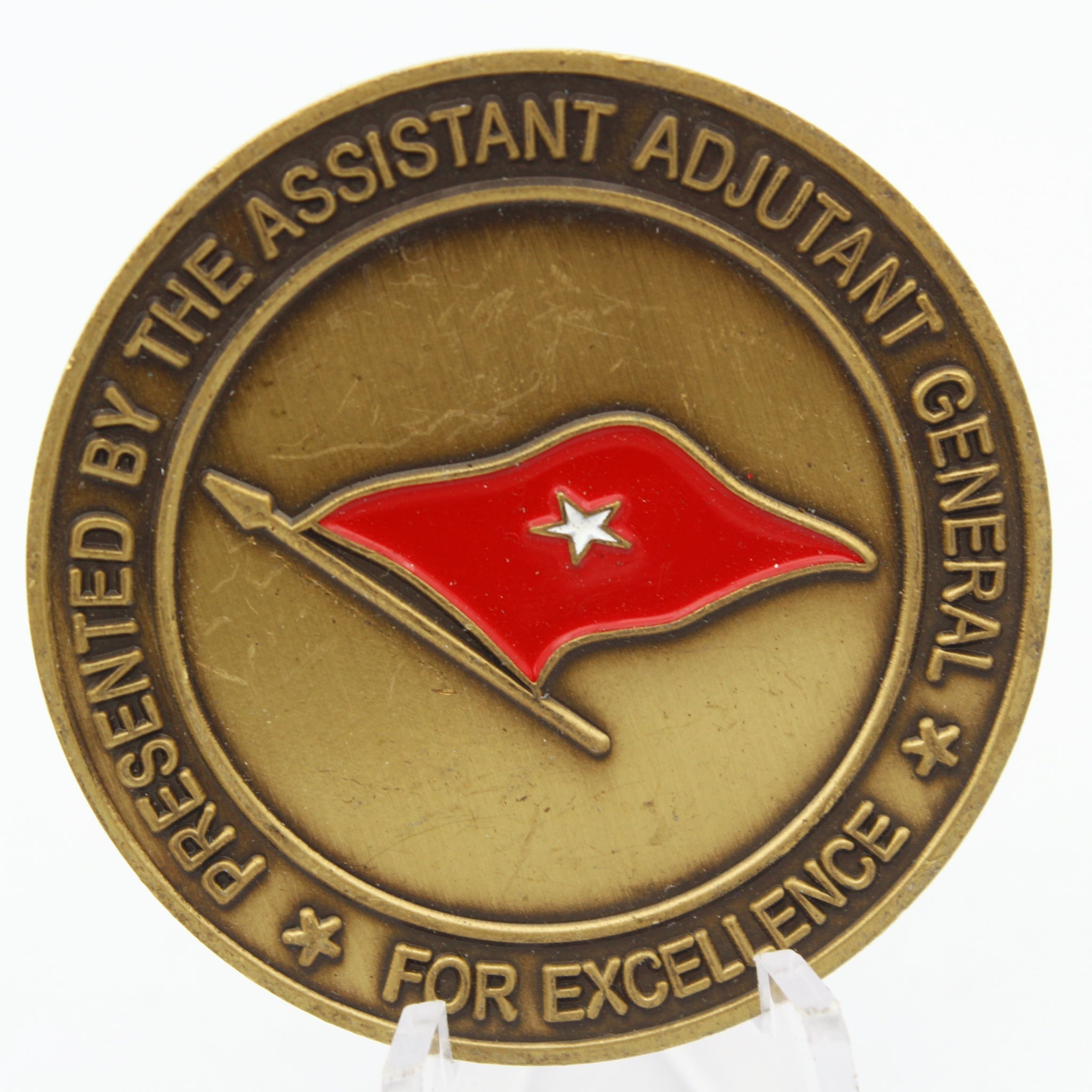 Alabama Army National Guard Assistant Adjutant General Challenge Coin 1.75" Pre-Owned