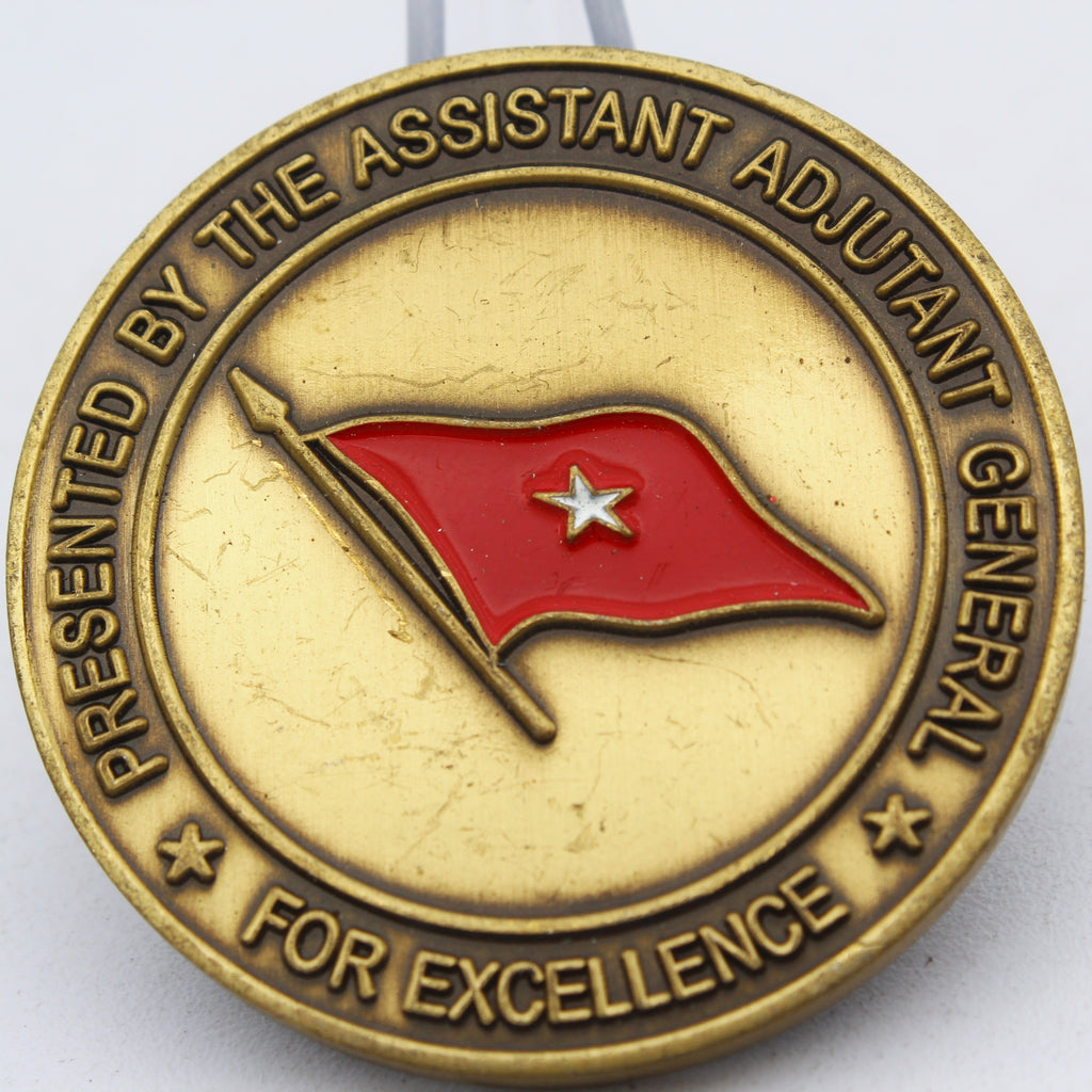 Alabama Army National Guard Assistant Adjutant General Challenge Coin 1.75" Pre-Owned