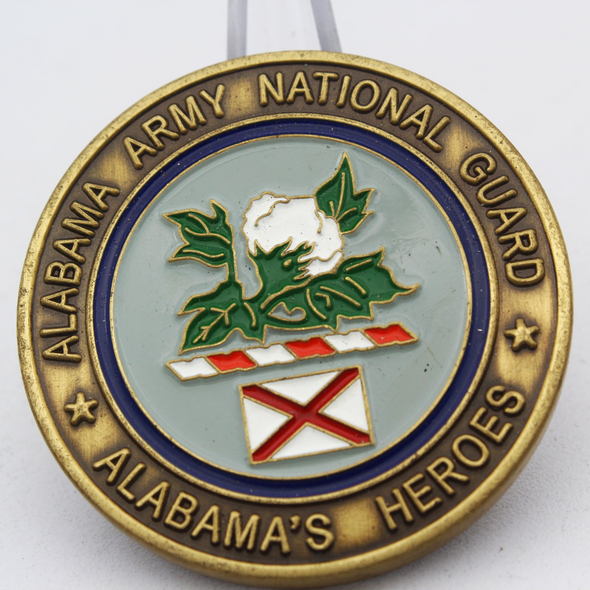 Alabama Army National Guard Assistant Adjutant General Challenge Coin 1.75" Pre-Owned