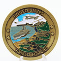 United States Armed Forces Vietnam Veteran Challenge Coin 1.6" Pre-Owned