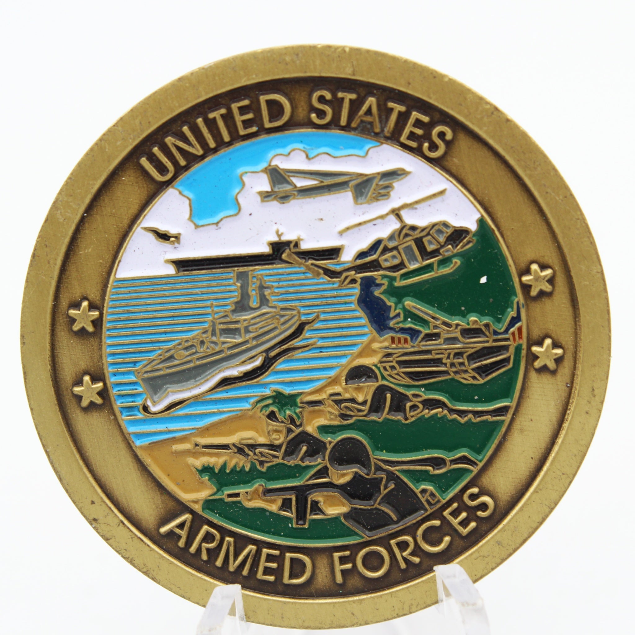 United States Armed Forces Vietnam Veteran Challenge Coin 1.6" Pre-Owned