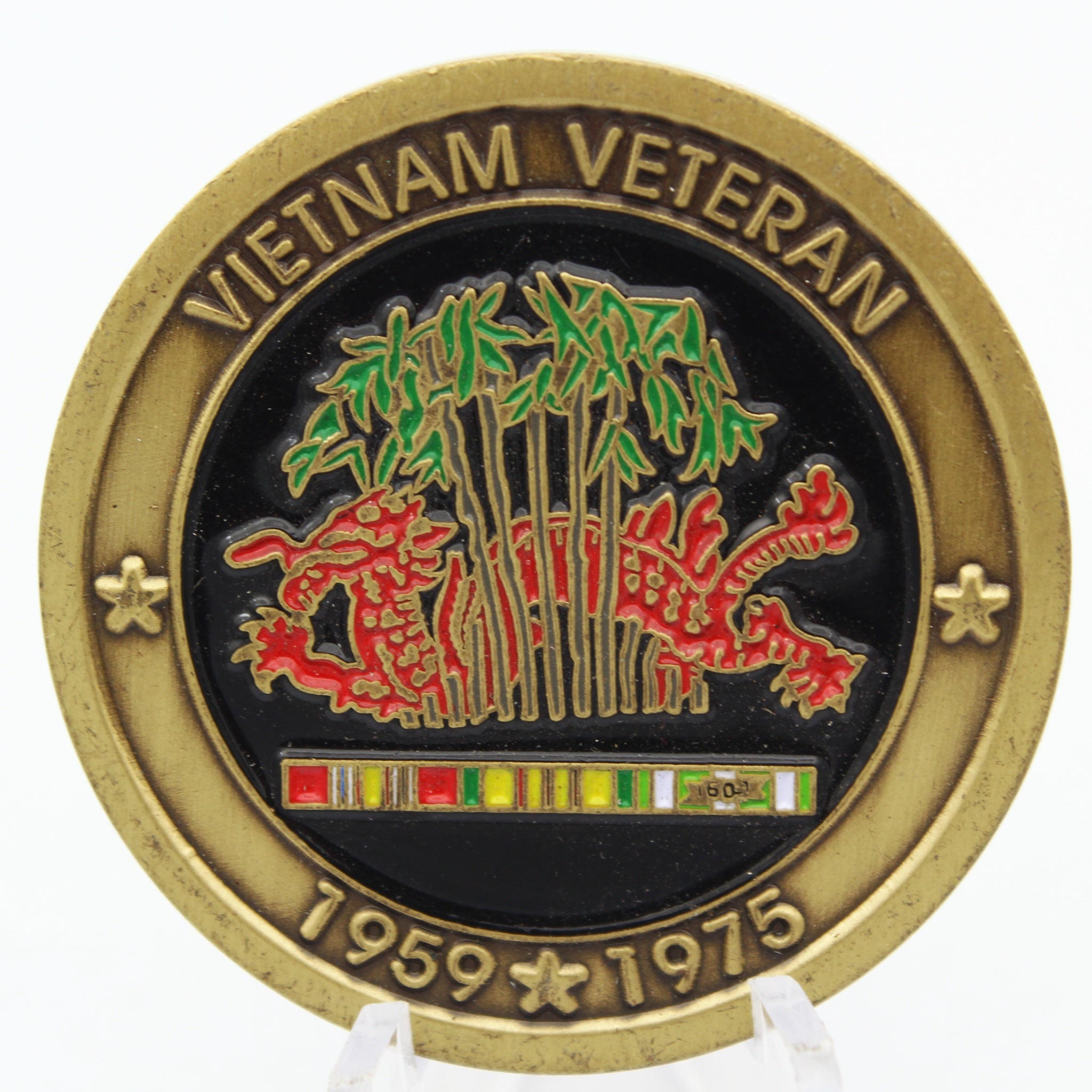 United States Armed Forces Vietnam Veteran Challenge Coin 1.6" Pre-Owned