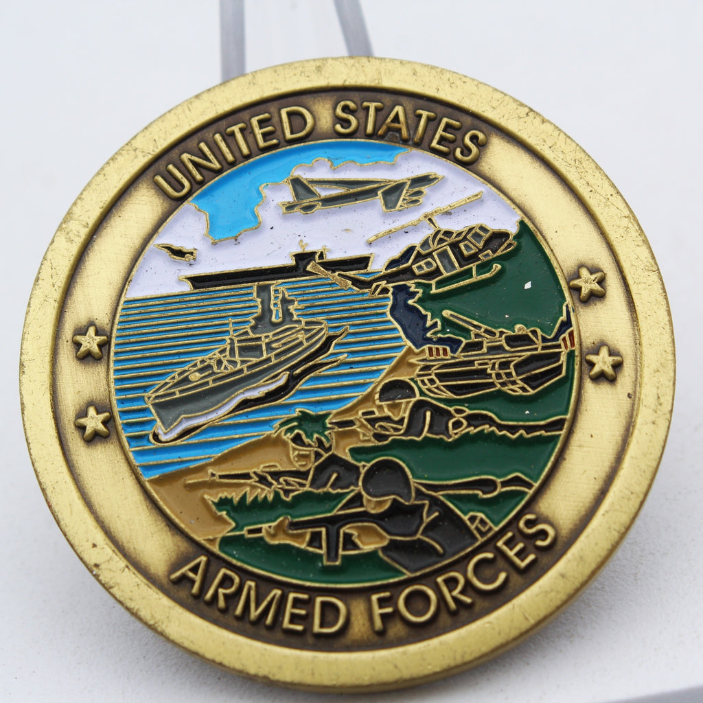 United States Armed Forces Vietnam Veteran Challenge Coin 1.6" Pre-Owned
