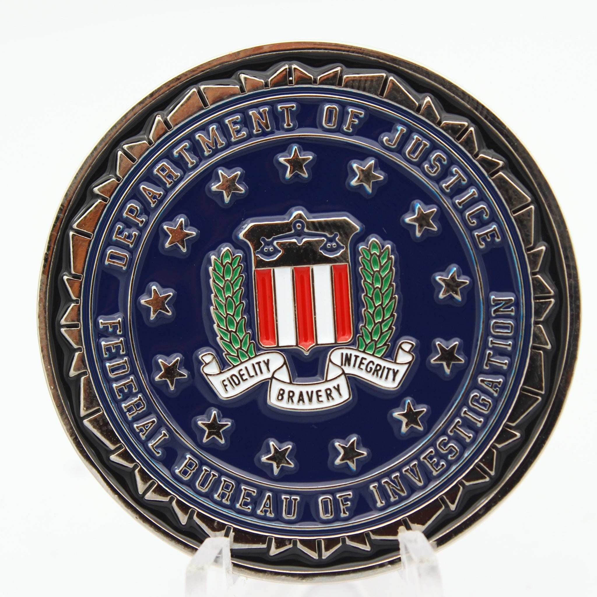 FBI Oakland County Gang and Violent Crime Task Force Challenge Coin 1.75" Copper Used