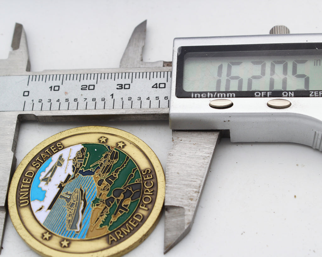 United States Armed Forces Vietnam Veteran Challenge Coin 1.6" Pre-Owned