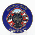 Cunningham Fire Rescue CFAI Internationally Accredited Agency Challenge Coin 1.5" Pre-Owned