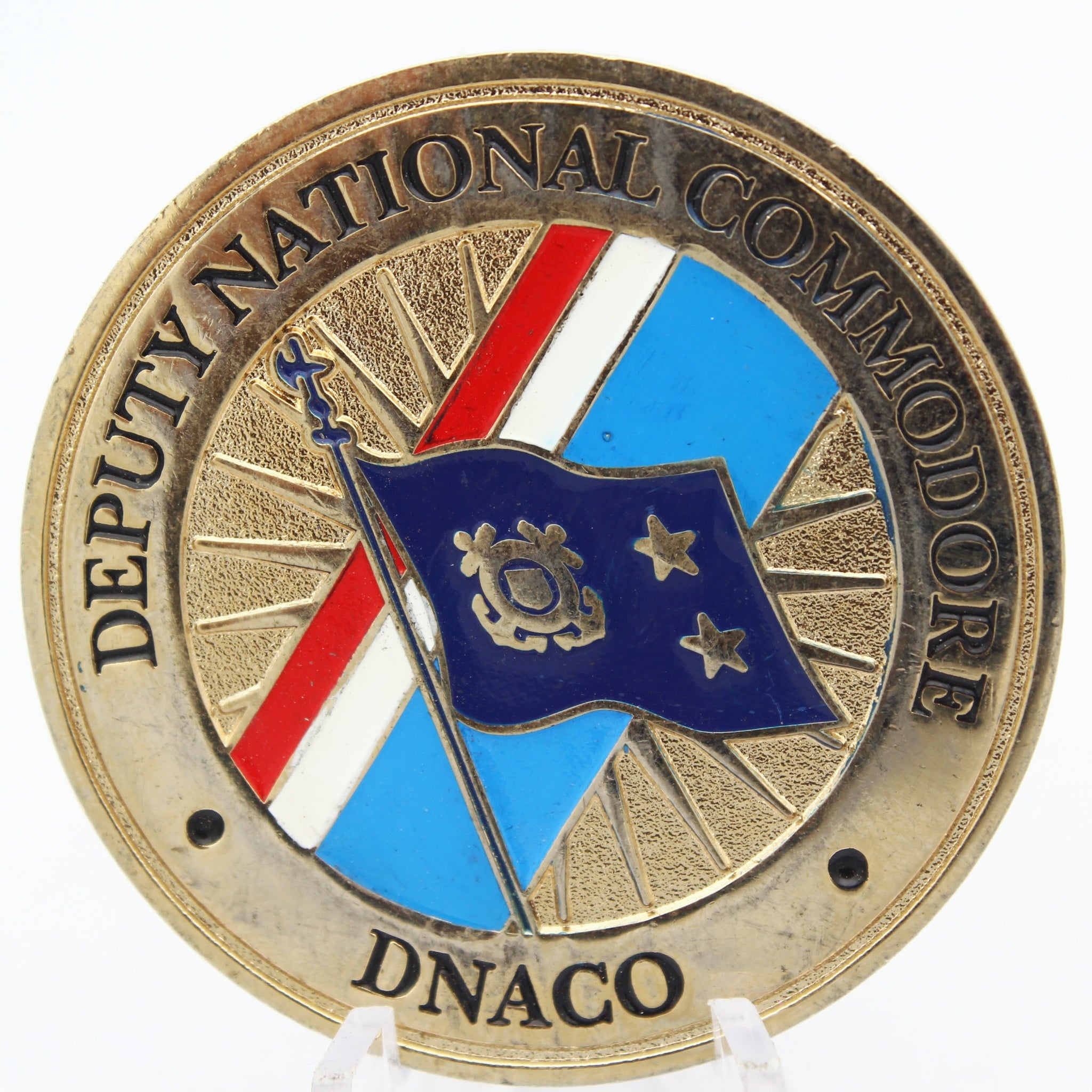 US Coast Guard Auxiliary DNACO Deputy National Commodore Challenge Coin 1.75" Pre-Owned
