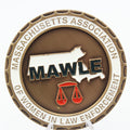 Massachusetts Association of Women in Law Enforcement Challenge Coin MAWLE 1.75” Copper Collectible Pre-owned