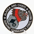 Alaska ANG Chiefs Challenge Coin 1.65 Inch Pre-Owned Copper Military Collectible