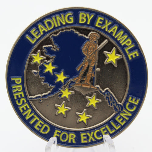 Alaska ANG Chiefs Challenge Coin 1.65 Inch Pre-Owned Copper Military Collectible