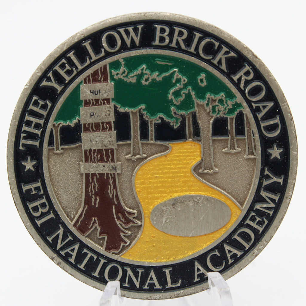 FBI National Academy Yellow Brick Road Challenge Coin 1.75 Inch Pre-Owned Copper Collectible