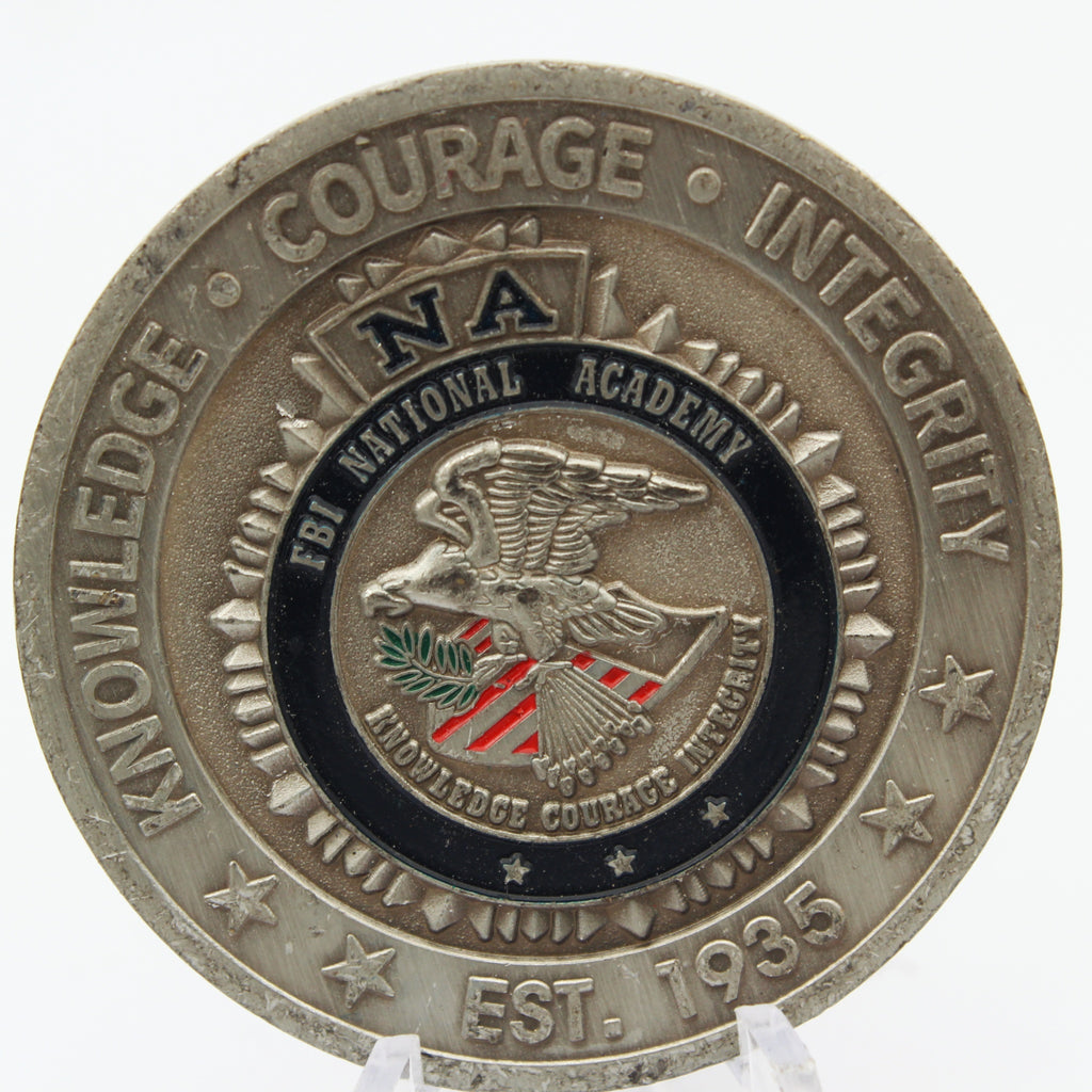 FBI National Academy Yellow Brick Road Challenge Coin 1.75 Inch Pre-Owned Copper Collectible