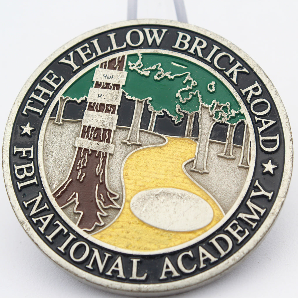 FBI National Academy Yellow Brick Road Challenge Coin 1.75 Inch Pre-Owned Copper Collectible