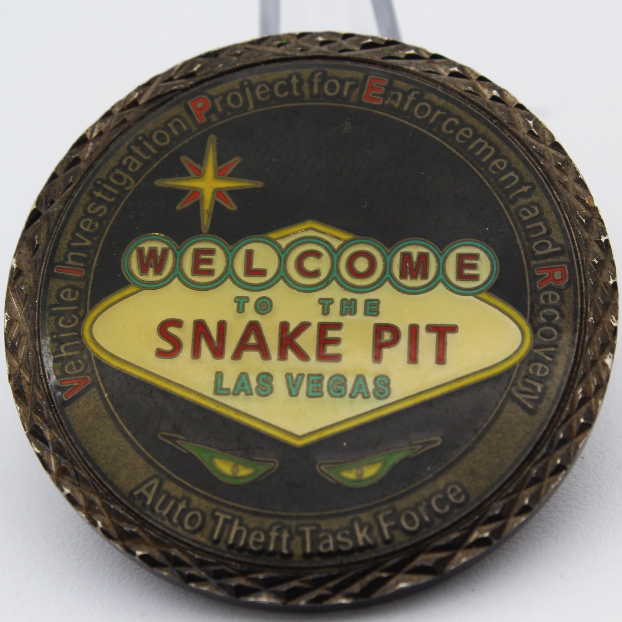 VIPER Auto Theft Task Force Challenge Coin Snake Pit Las Vegas 1.75 Inch Pre-Owned
