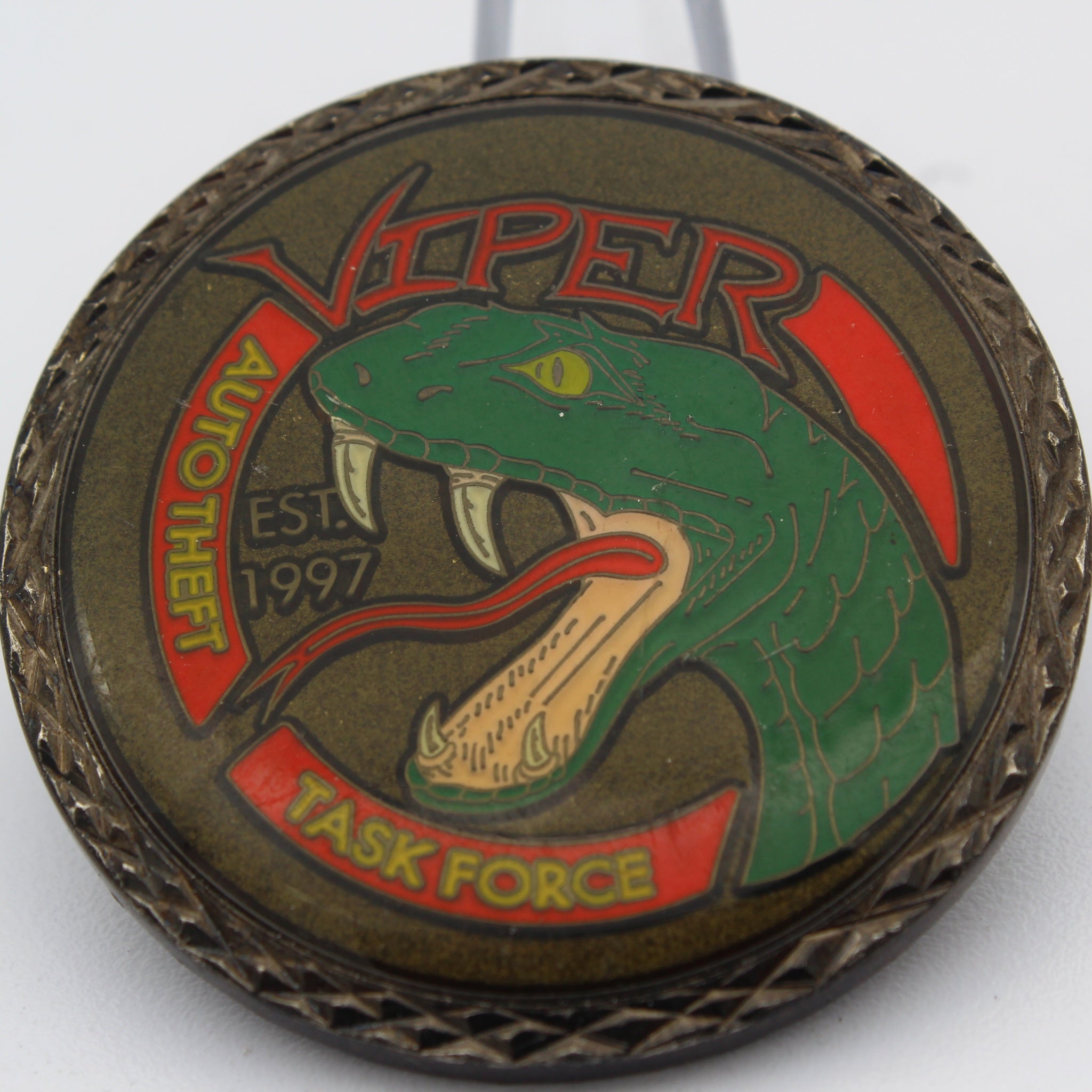 VIPER Auto Theft Task Force Challenge Coin Snake Pit Las Vegas 1.75 Inch Pre-Owned