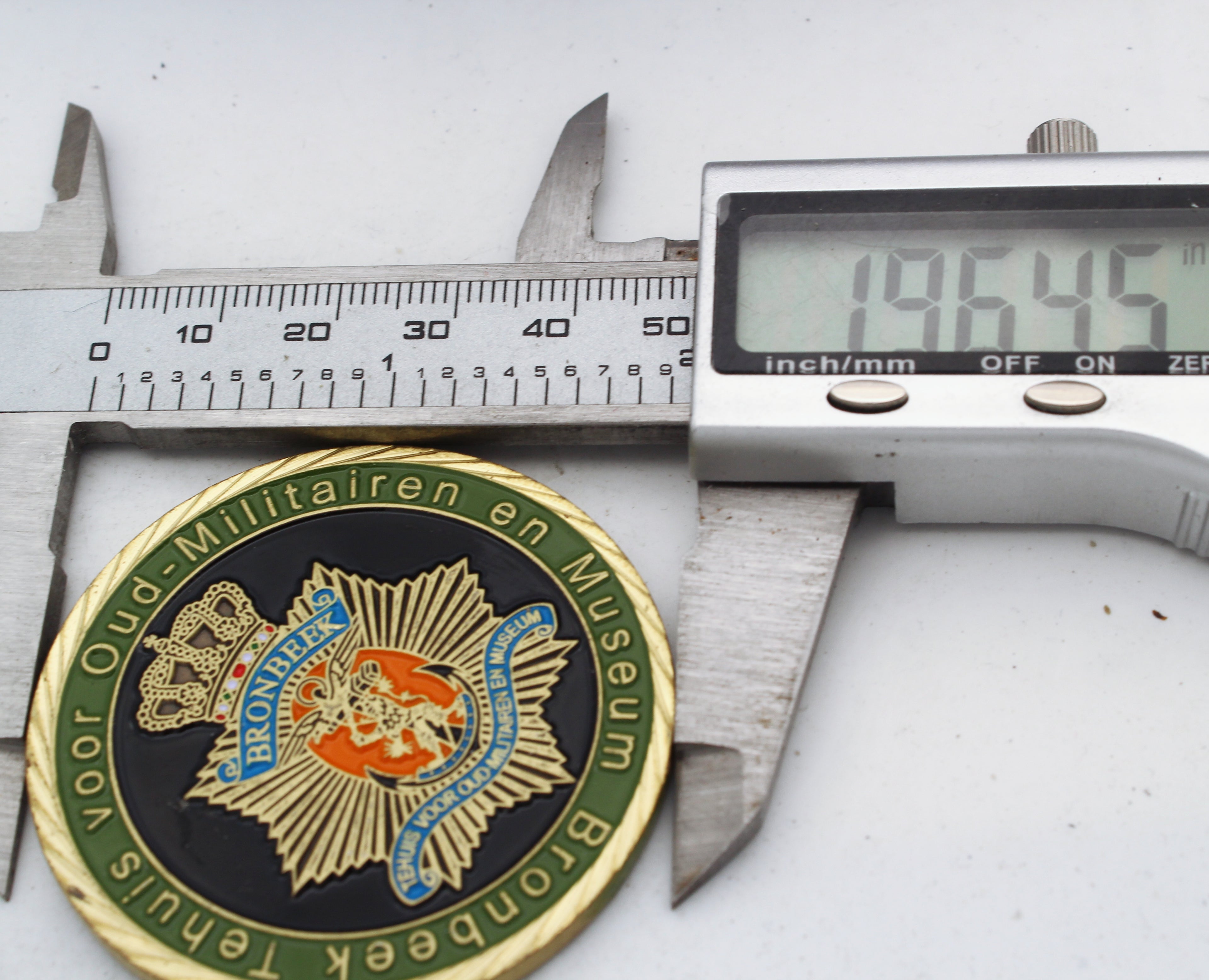 Bronbeek Dutch Army Museum Challenge Coin Netherlands Military 2” Pre-owned