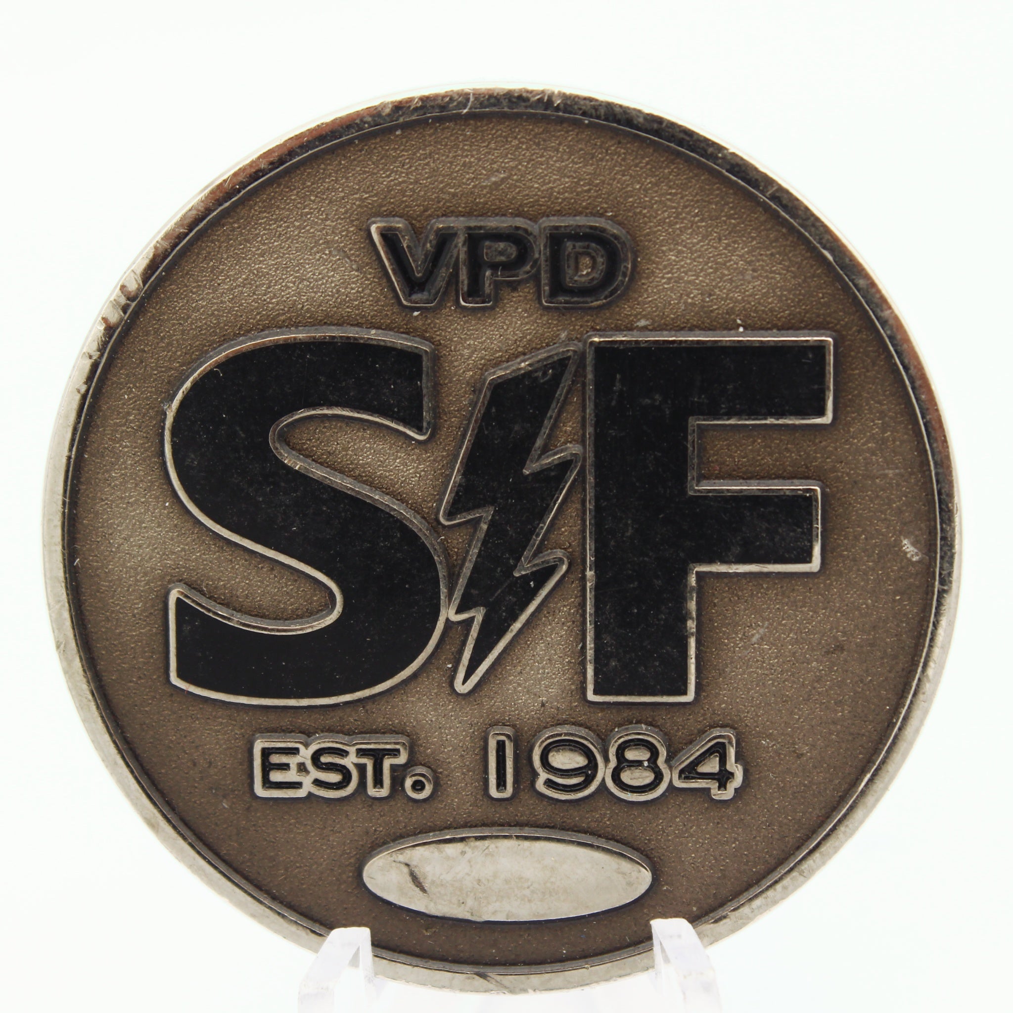 VPD SVF Strike Force Challenge Coin Police Tactical Unit 1.75” Pre-owned