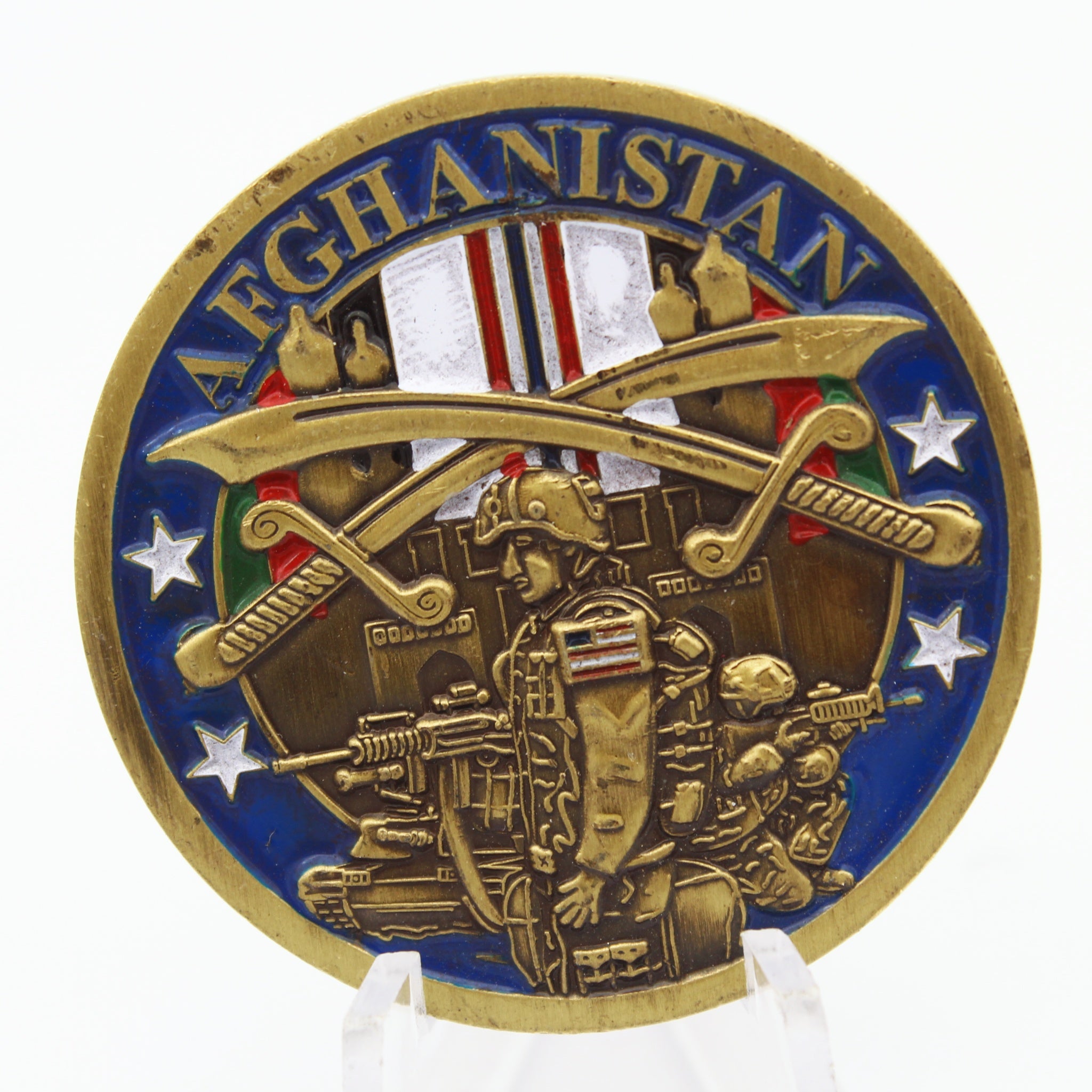 Operation Enduring Freedom Challenge Coin Afghanistan Military 1.6 Inch Pre-Owned