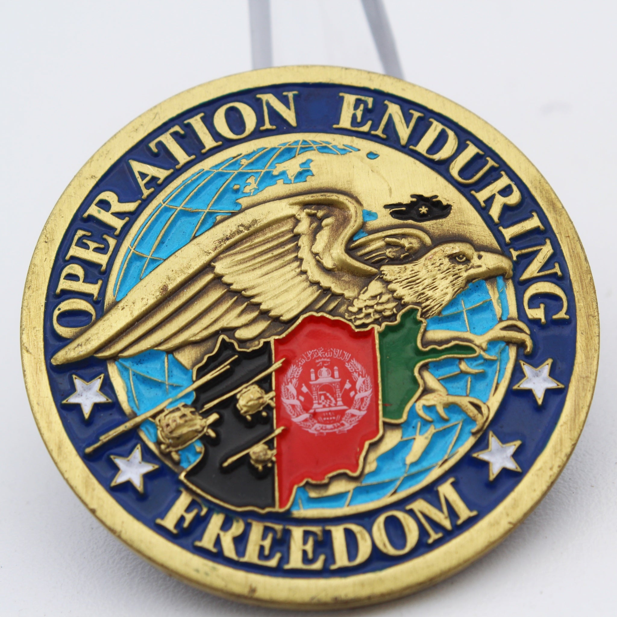 Operation Enduring Freedom Challenge Coin Afghanistan Military 1.6 Inch Pre-Owned