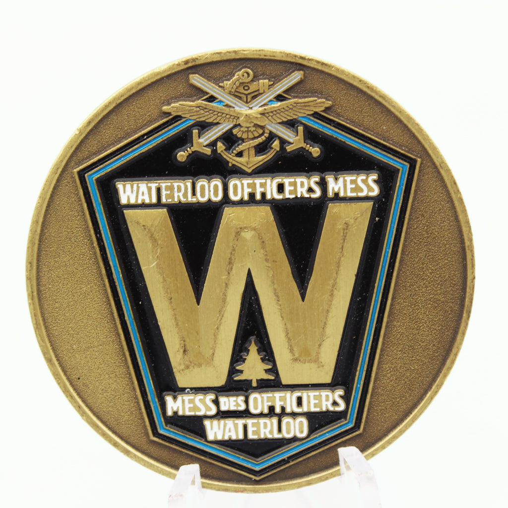 CFB Borden Waterloo Officers Mess Challenge Coin 1.75 Inch Pre-Owned Copper
