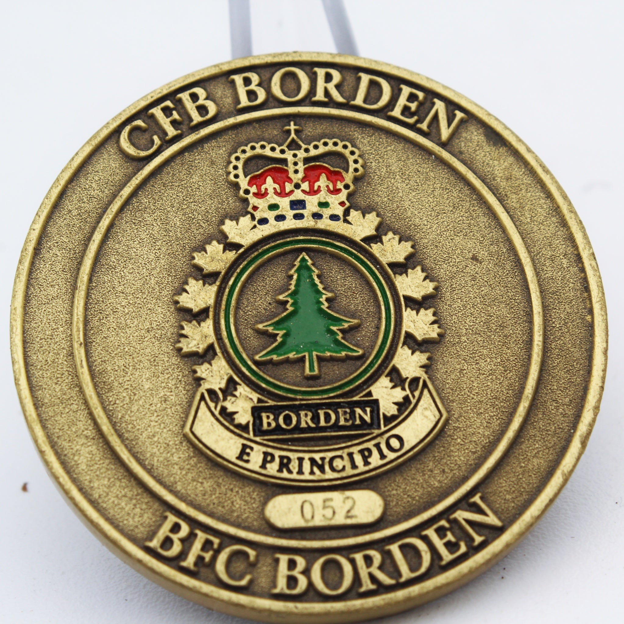 CFB Borden Waterloo Officers Mess Challenge Coin 1.75 Inch Pre-Owned Copper