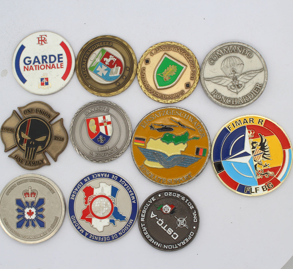 11pcs challenge coin pre-owned private