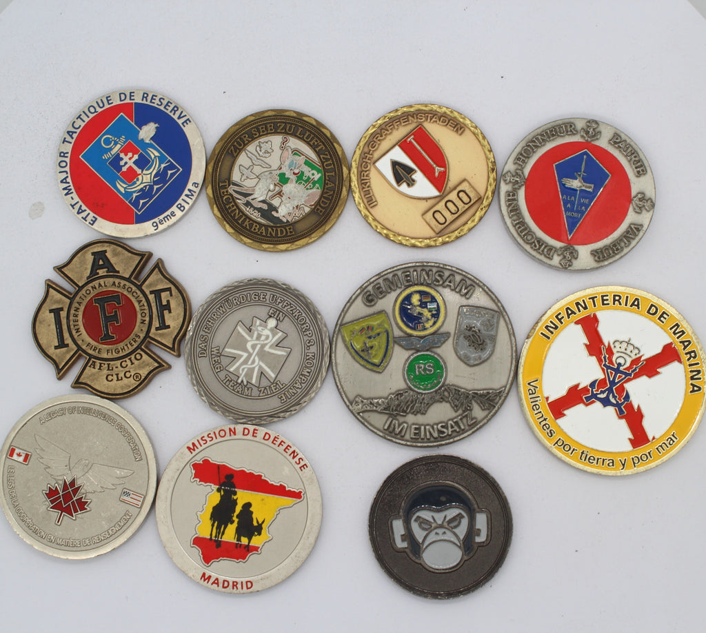 11pcs challenge coin pre-owned private