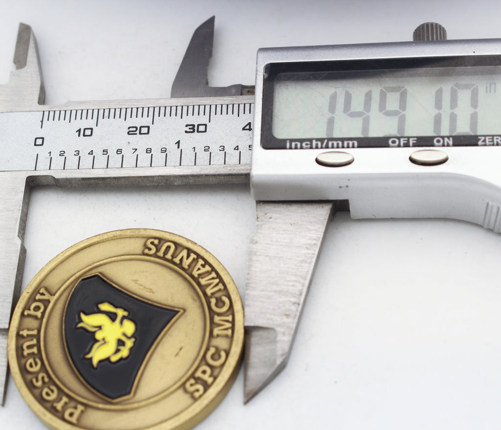 SPC McManus Present By Excellence and Appreciation Challenge Coin 1.5 Inch Copper Pre-owned