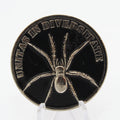 Unix Div 106 Mythic Challenge Coin Spider Web Torch 1.5 Inch Copper Pre-owned