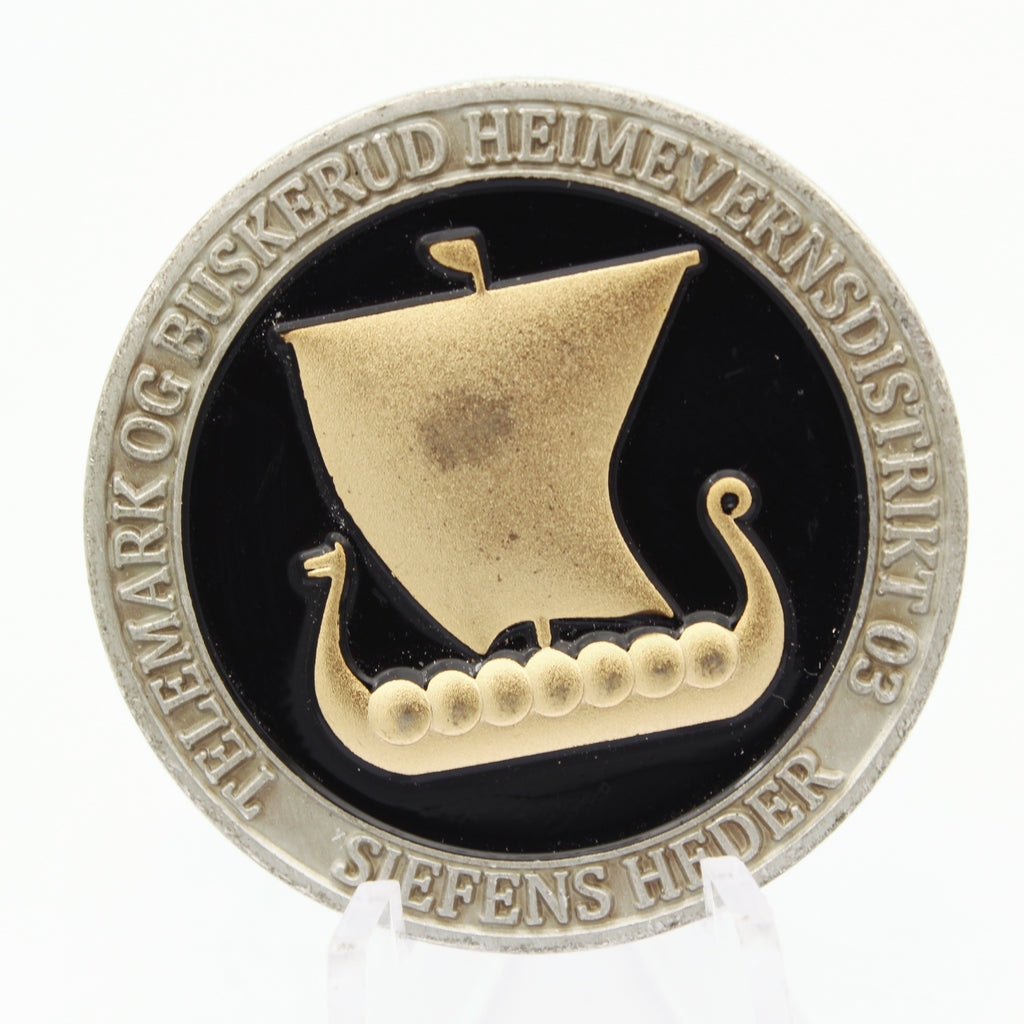 Kongsberg 2025 Norwegian Defense Challenge Coin 1.5 Inch Copper Pre-owned