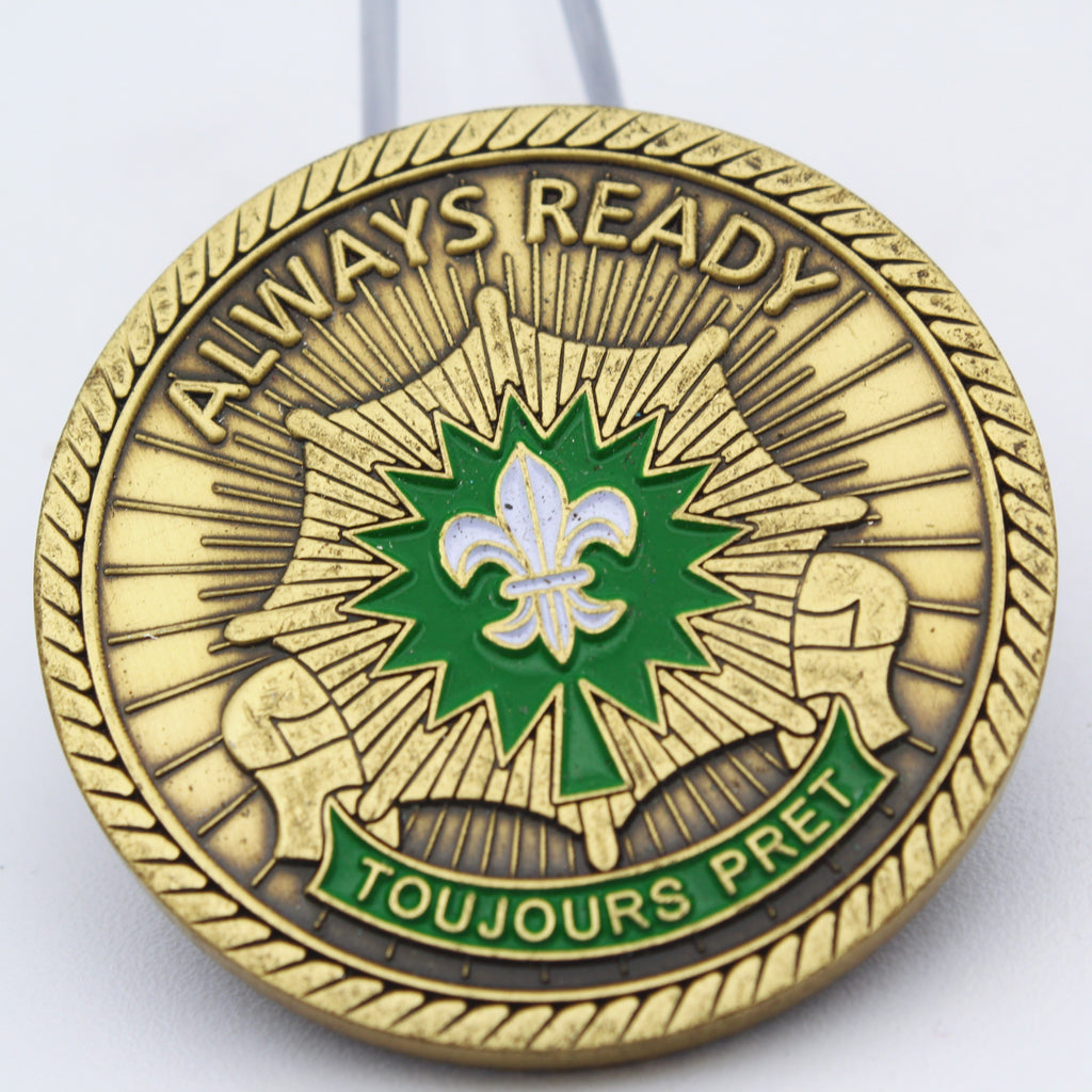 Vilseck Germany US Army Challenge Coin Always Ready 1.6 Inch Copper Pre-owned
