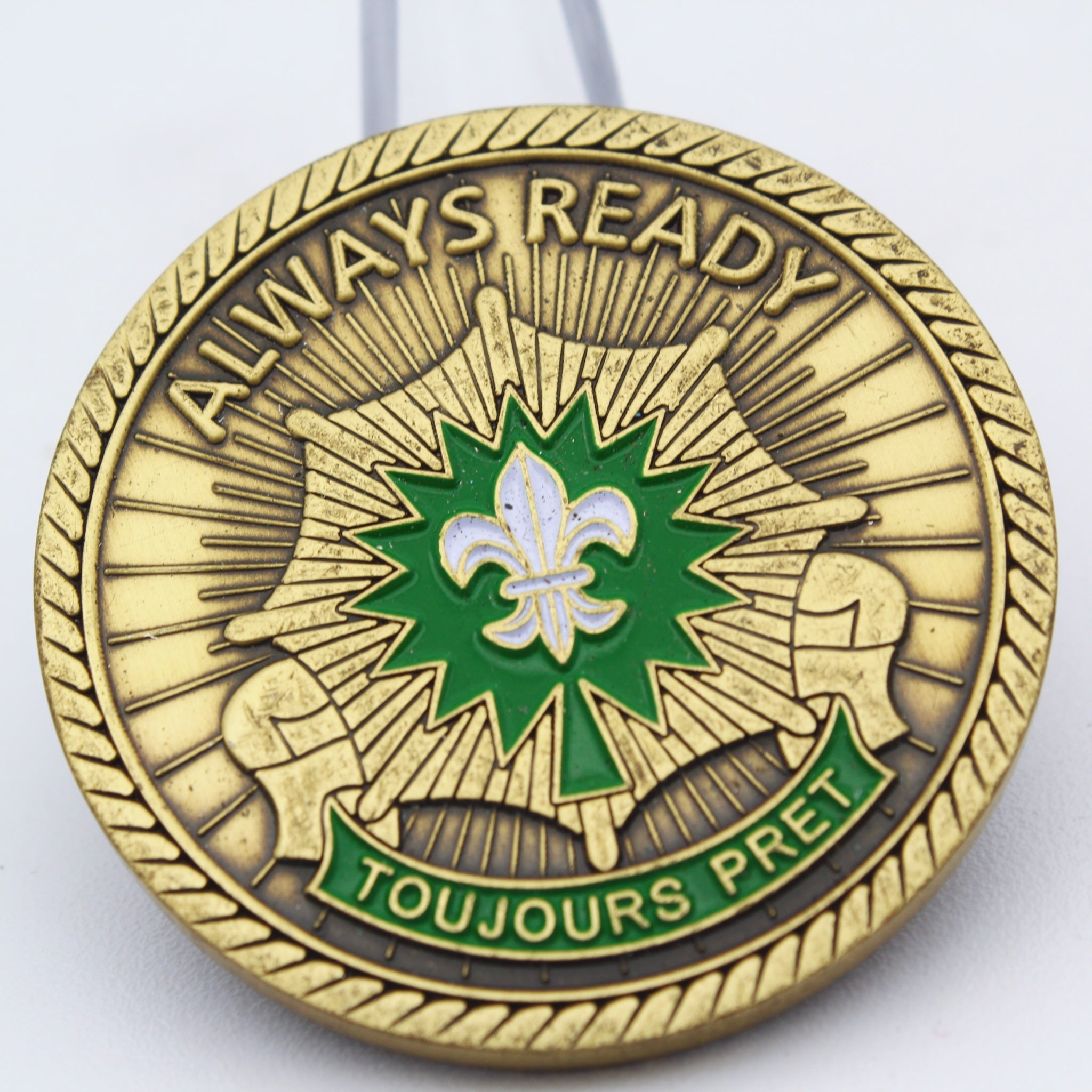 Vilseck Germany US Army Challenge Coin Always Ready 1.6 Inch Copper Pre-owned