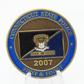 Connecticut State Police Training Academy 118th Challenge Coin 1.5 Inch Copper Pre-owned