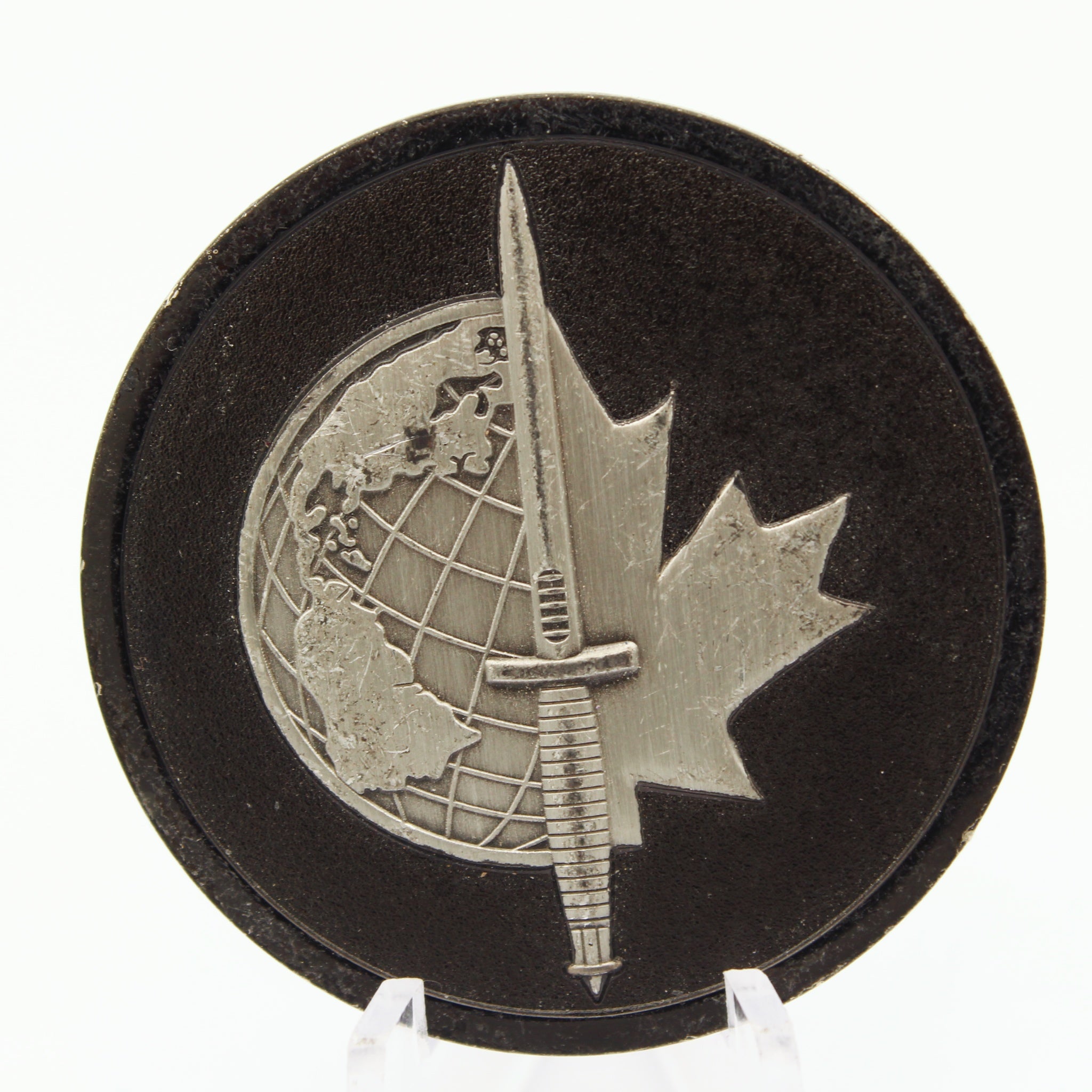 Joint Task Force FNV Tactical Intelligence Challenge Coin Canada Dagger Globe 1.75 Inch Copper Pre-owned
