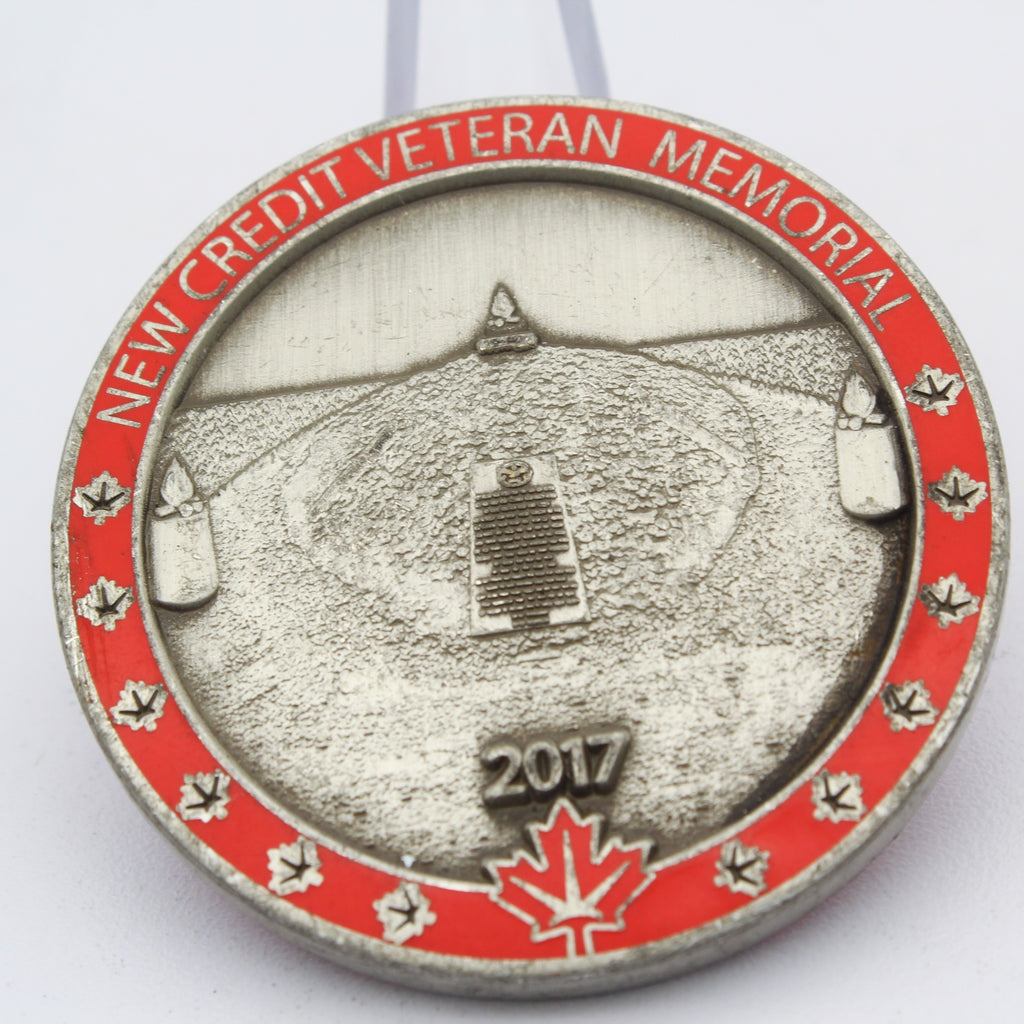 Canada Veteran Memorial Thank A Vet 2017 Challenge Coin 1.75 Inch Copper Pre-owned